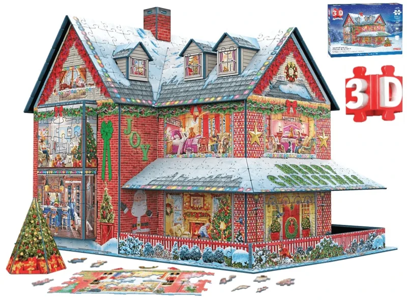 Casă de Crăciun Puzzle 3D — preț și oferte