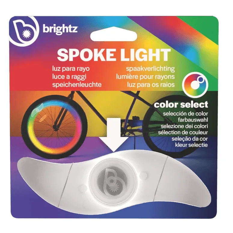 Lumină LED colorată clip-on RBG pentru spițe, SpokeBrightz — preț și oferte