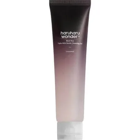 Gel de curatare delicat cu acizi AHA pentru fata Black Rice Triple AHA, 100 ml, Haruharu Wonder — preț și oferte