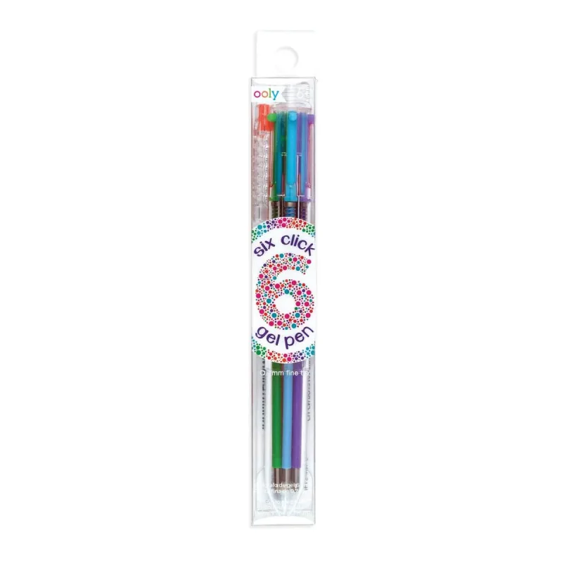 Pix cu gel multicolor cu 6 culori si mecanism retractabil — preț și oferte