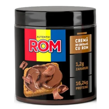 Crema proteica tartinabila cu cacao si aroma de rom, 230 g, Rom — preț și oferte