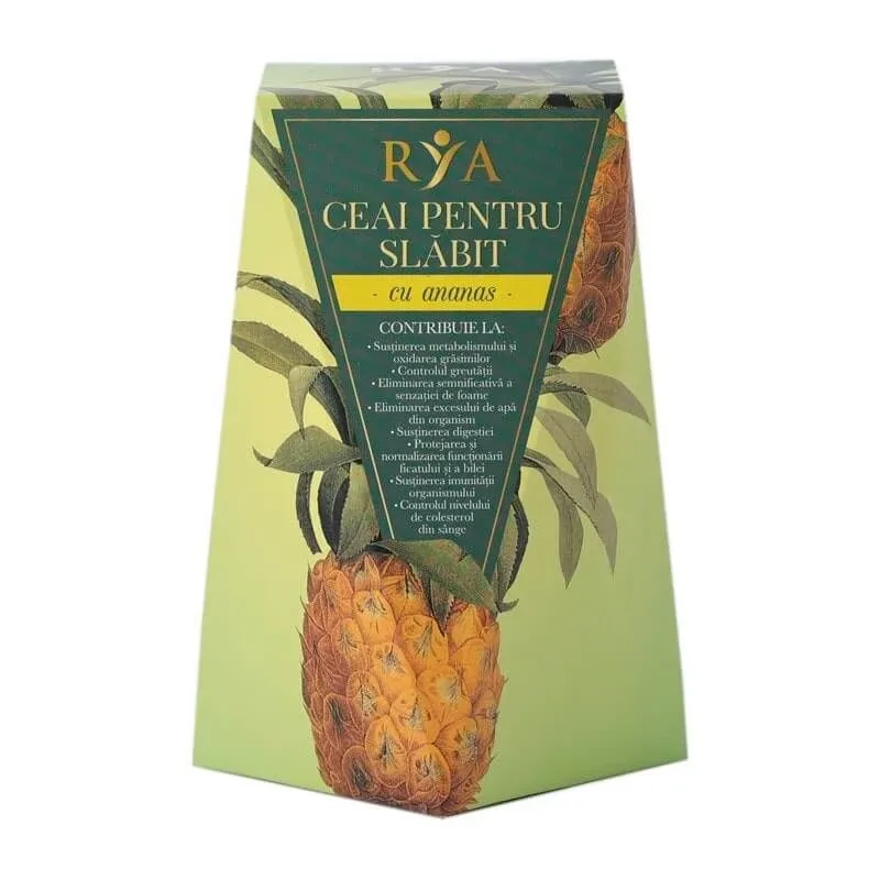 Ceai pentru slabit cu ananas, 60 g, Rya Vita — preț și oferte