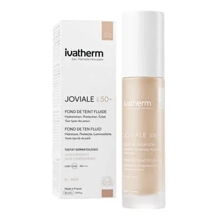 Fond de ten fluid SPF50+ 01 Milk, 30 ml, Ivatherm — preț și oferte