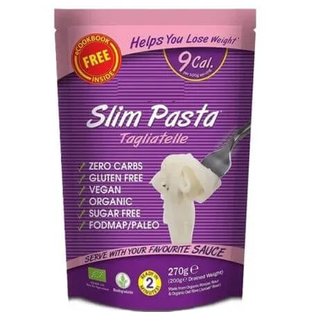 Tagliatelle din faina de konjac, 270 g, Slim Pasta — preț și oferte