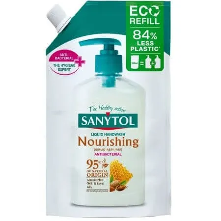 Rezerva sapun lichid de maini nutritiv si antibacterian, 500 ml, Sanytol — preț și oferte