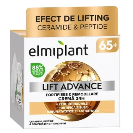 Crema pentru fata pentru varsta 65+ Lift Advance, 50 ml, Elmiplant — preț și oferte