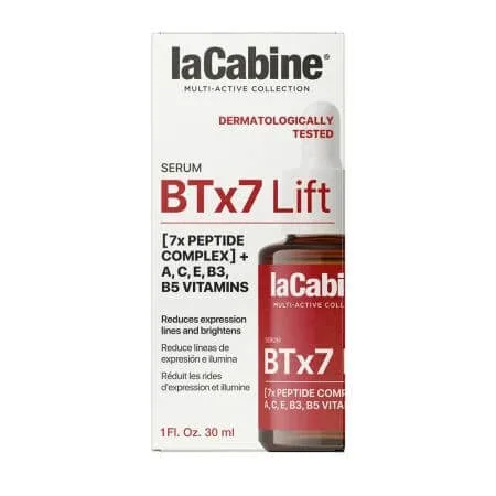 Ser de fata pentru reducerea ridurilor cu efect de lifting BTx7 Lift Multi-active, 30 ml, La Cabine — preț și oferte