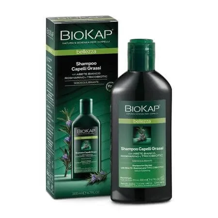 Sampon pentru par gras Bellezza, 200 ml, Biokap — preț și oferte