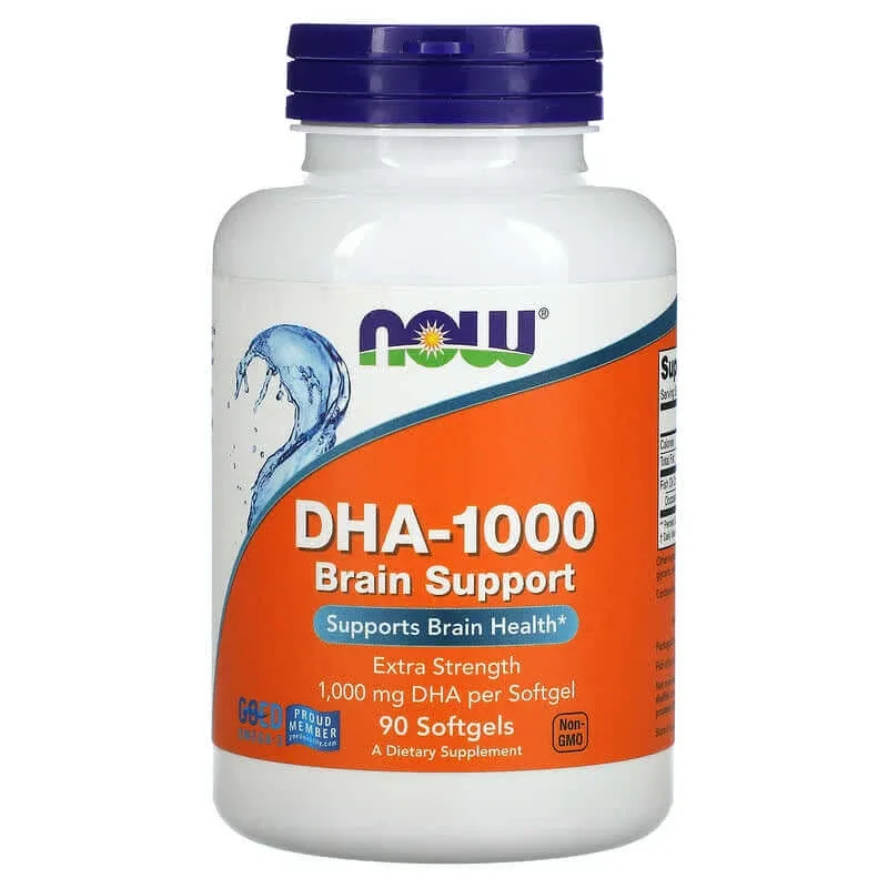 DHA-1000 Omega-3 Forte, 90 gelule moi, Now Foods — preț și oferte