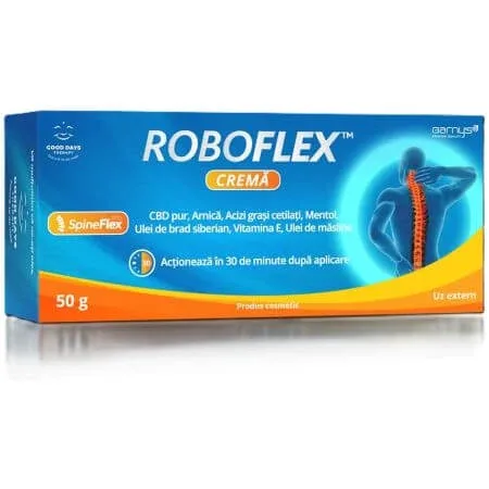 Crema pentru coloana si spate Roboflex, 50 g, Good Days Therapy — preț și oferte