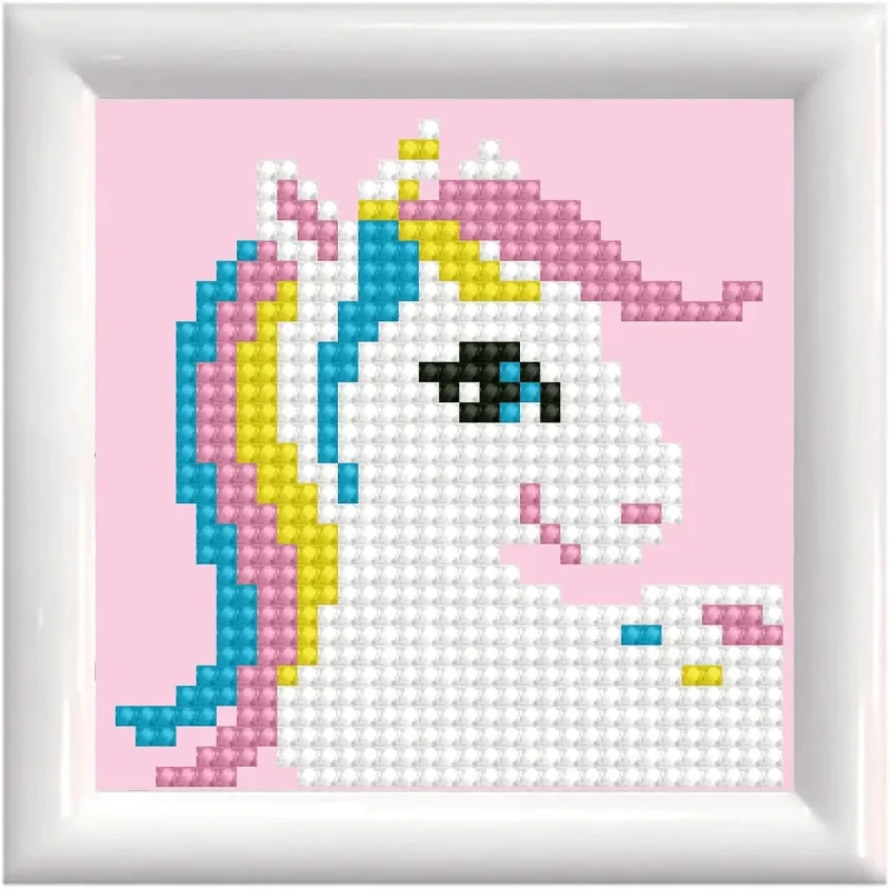 Set creativ tablou cu rama Pretty Uni, pictura cu diamante - unicorn — preț și oferte