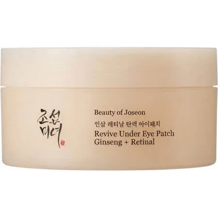 Plasturi hidrogel pentru zona ochilor cu ginseng si retinal Revive Under Eye Patch, 60 bucati, Beauty of Joseon — preț și oferte