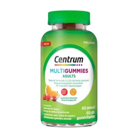 Centrum Multigummies pentru adulti cu vitaminele A, C , D si zinc, 60 jeleuri, Haleon — preț și oferte
