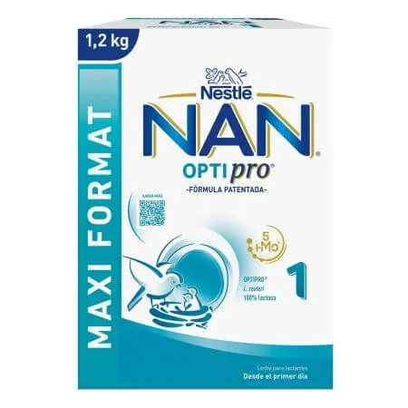 Lapte praf Nan Optipro 1, 1200 g, Nestle — preț și oferte