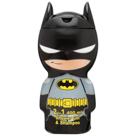 Gel de dus si sampon 2 in 1 figurina 2D Batman, 400 ml, Air Val — preț și oferte