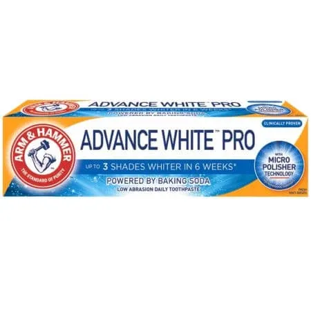 Pasta de dinti cu bicarbonat de sodiu Advance White Pro, 75 ml, Arm & Hammer — preț și oferte