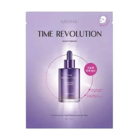 Masca tip servetel reparatoare pentru noapte cu ser Time Revolution, 30 g, Missha — preț și oferte