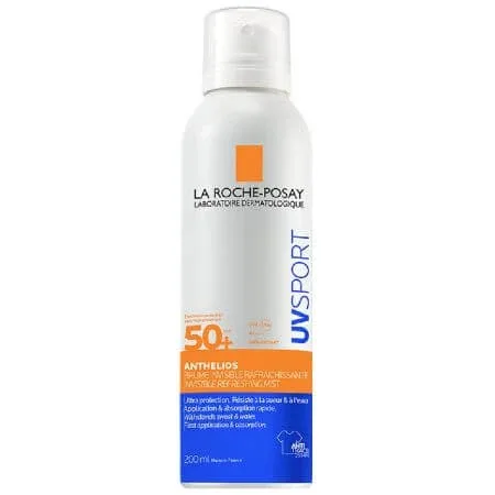 Spray invizibil de corp cu protectie solara SPF 50+ Anthelios UVSport, 200 ml, La Roche-Posay — preț și oferte