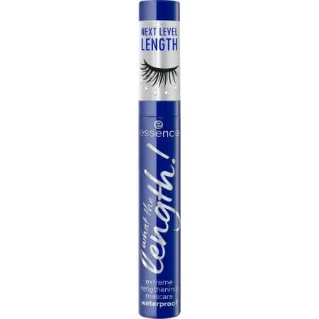 Mascara rezistent la apa 02 Black, What The Length! Extreme Lengthening, 10 ml, Essence — preț și oferte