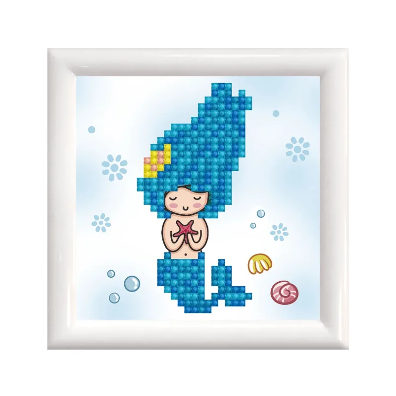 Set creativ tablou cu rama Sea Star, pictura cu diamante - sirena — preț și oferte