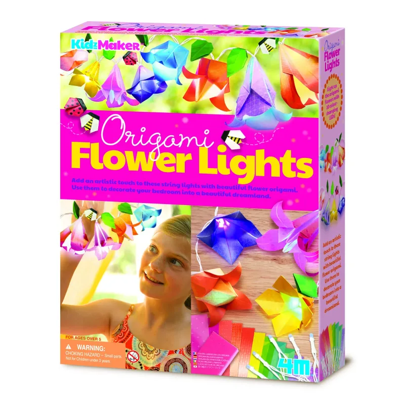 Set creativ DIY - Luminițe cu flori origami — preț și oferte