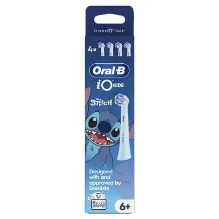 Rezerve periuta de dinti electria pentru copii Stitch iO, 4 bucati, Oral-B — preț și oferte