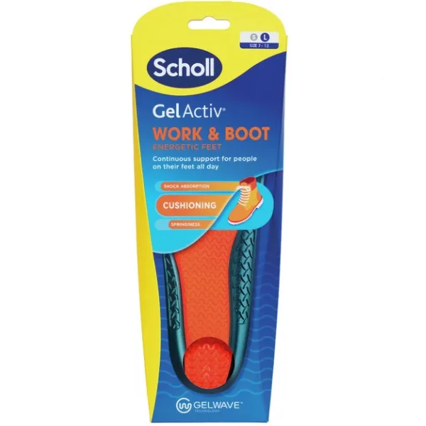Branțuri Scholl Gel Activ Work & Boot, Mărimea L, Reckitt Benckiser | 1 pereche — preț și oferte