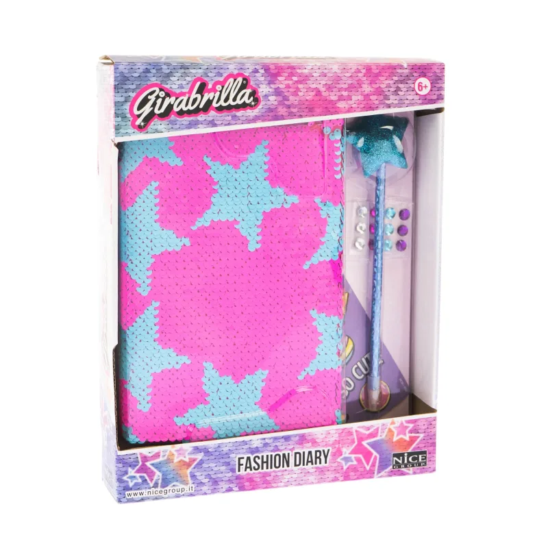 Jurnal Fashion Girabrilla – set jurnal cu paiete reversibile și pix — preț și oferte