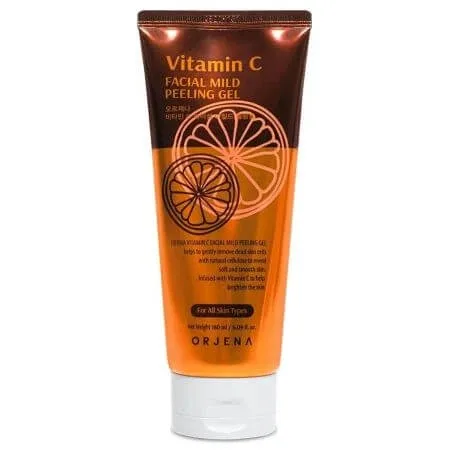 Peeling cu efect iluminator cu Vitamina C Facial Mild, 180 ml, Orjena — preț și oferte