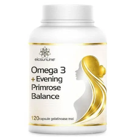 Omega 3 + Evening Primrose Balance, 120 capsule gelatinoase moi, BioSunLine — preț și oferte