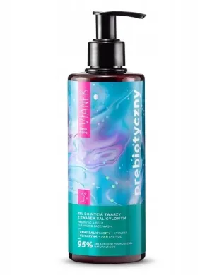 Gel de spălare facială prebiotic Vianek cu acid salicilic, 300 ml