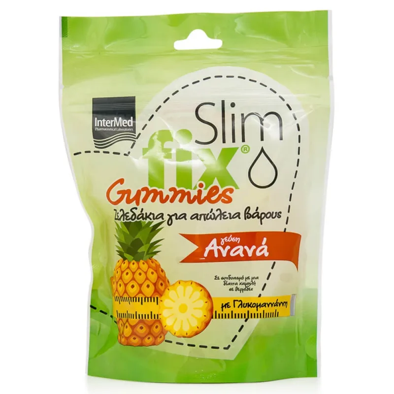 Intermed Slim Fix Pineapple Gummies 42pcs — preț și oferte