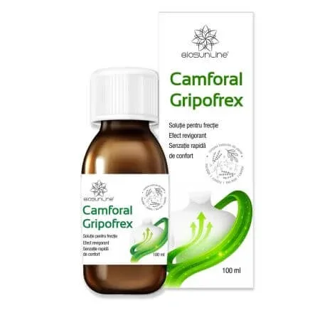 Solutie pentru frectie Camforal Gripofrex, 100 ml, BioSunLine — preț și oferte