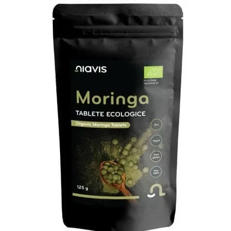 Moringa tablete ecologice, 125 g, Niavis — preț și oferte
