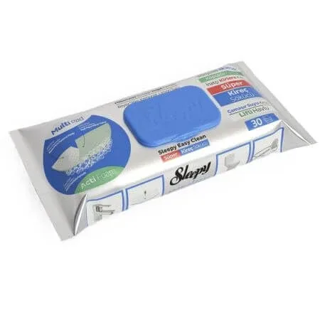 Servetele umede anticalcar cu spuma activa Easy Clean, 30 bucati, Sleepy — preț și oferte