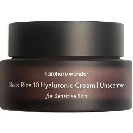 Crema de fata hidratanta pentru pielea sensibila fara parfum Black Rice 10 Hyaluronic, 50 ml, Haruharu Wonder — preț și oferte