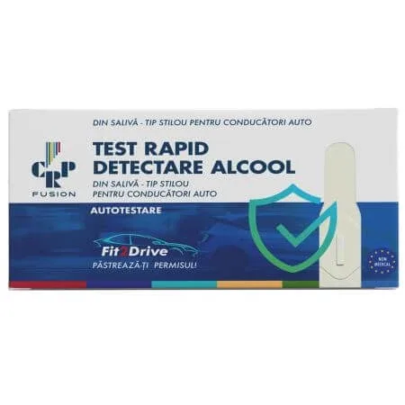 Test rapid detectare alcool din saliva tip stilou Fit2Drive, 1 bucata, Crp Fusion — preț și oferte