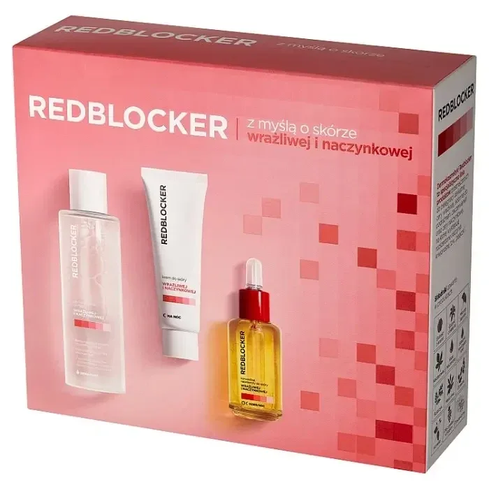 REDBLOCKER Repair Concentrate Set, 30ml + Cremă de noapte, 50ml + Loțiune micelară, 200ml AFLOFARM — preț și oferte