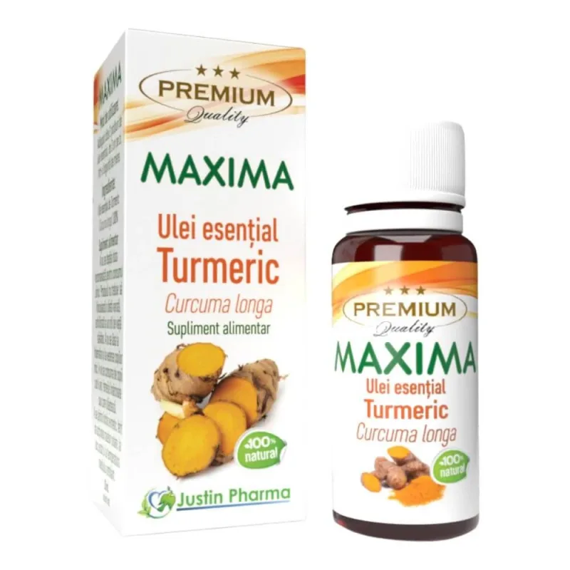 Ulei esential de Turmeric, 10 ml, Justin JUSTIN PHARMA — preț și oferte