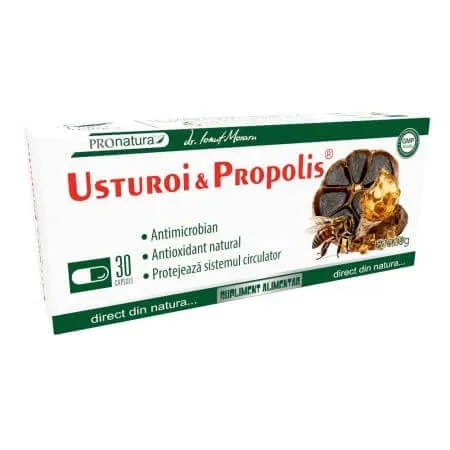Usturoi si Propolis, 30 capsule, Pro Natura  — preț și oferte