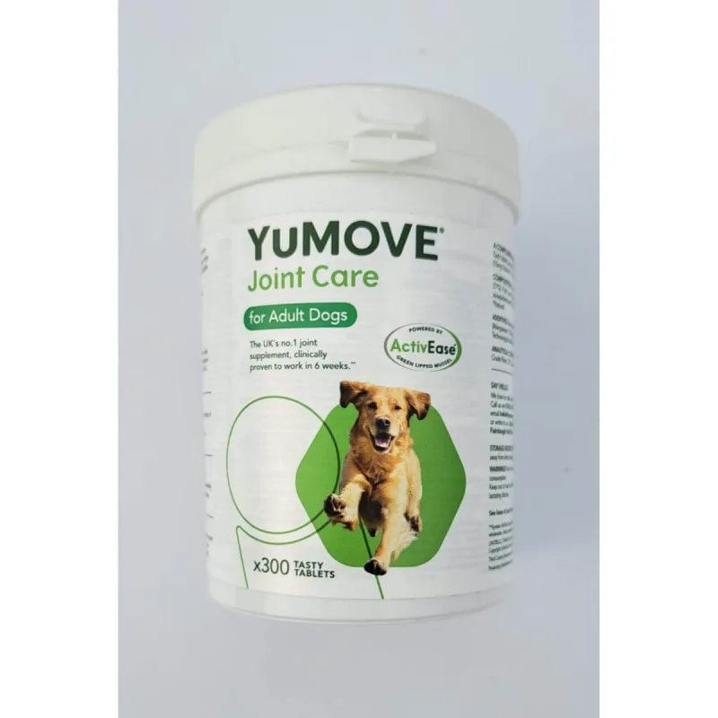 YuMOVE Joint Care for Adult Dogs, XS-XL, supliment sistem articular câini, cutie, 300 comprimate — preț și oferte
