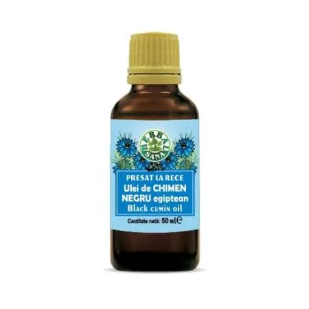 Ulei de chimen negru egiptean presat la rece, 50 ml, Herbavit — preț și oferte