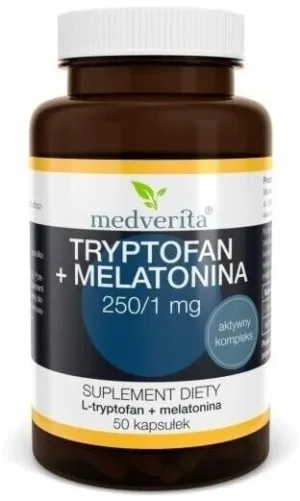 Medverita Triptofan + Melatonină 50 capsule
