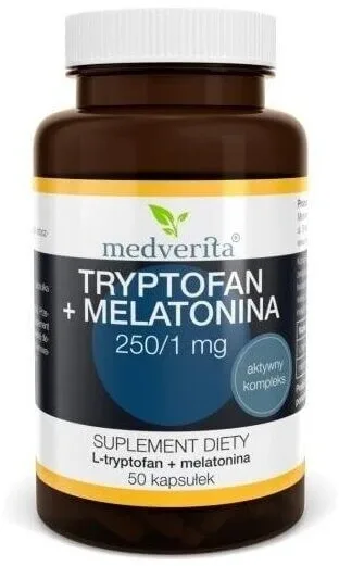 Medverita Triptofan + Melatonină 50 capsule — preț și oferte