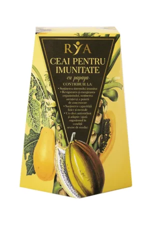 Ceai pentru imunitate cu papaya, 60 g, Rya Vita