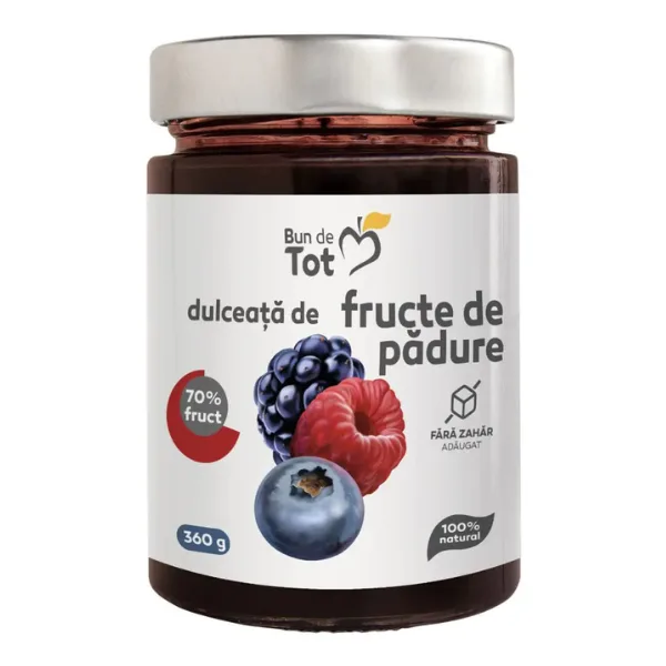 Bun de Tot Dulceata Fructe de Padure, fara zahar, Dacia Plant | 360 g — preț și oferte