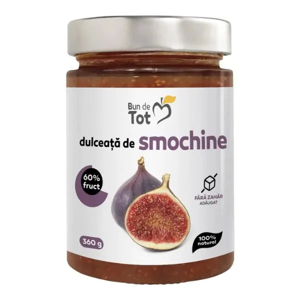 Bun de Tot Dulceata Smochine, fara zahar, Dacia Plant | 360 g — preț și oferte