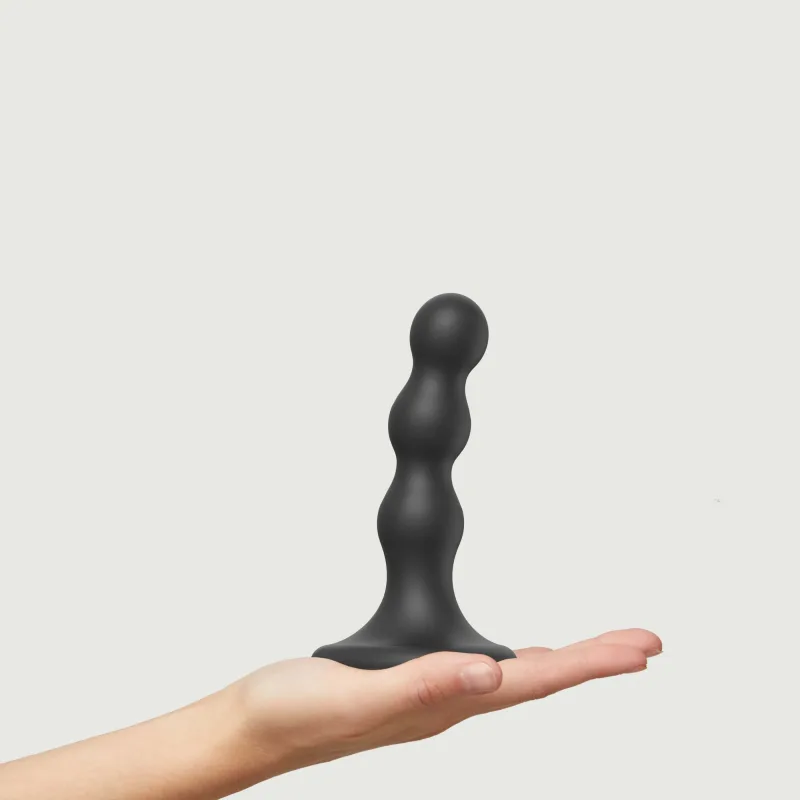 Plug Balls Dildo mic premium din silicon cu ventuză - negru — preț și oferte