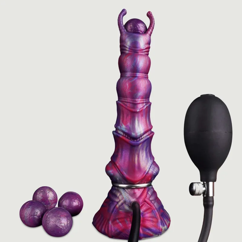 Dragon Ovipositor Dildo siliconic cu ventuză - Violet — preț și oferte