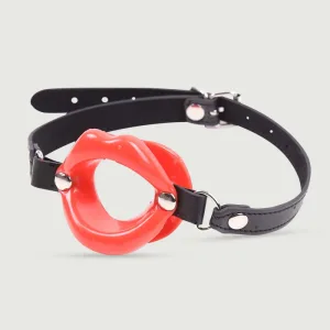 O Ring Gag în formă de gură O Ring Gag în formă de gură - Roșu